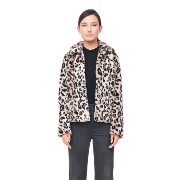 REBECCA TAYLOR LA VIE NWOT LEOPARD COAT SIZE-M - Picture 5 of 8